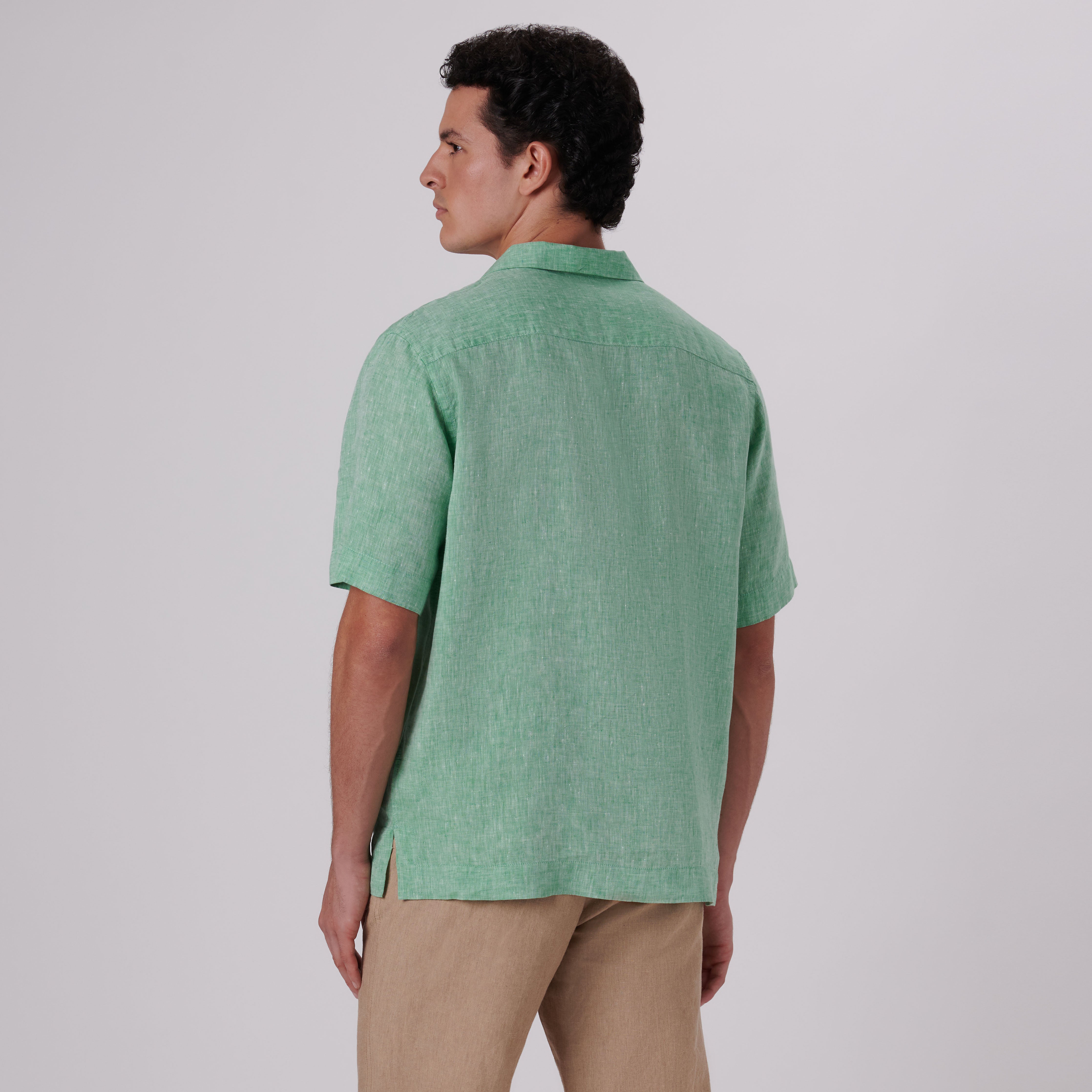 Jackson Solid Short Sleeve Linen Shirt for Men - Breathable Summer Casual Button Down Shirt | Perfect for Beach, Vacation & Outdoor Activities
