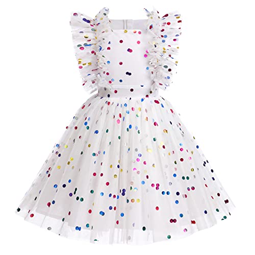 White & Polka Dots