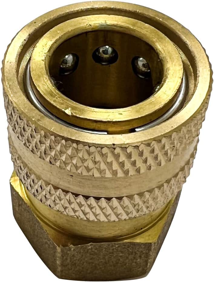 Simpson QC Socket for Pressure Washer Hoses 4500 PSI - Brass 3/8