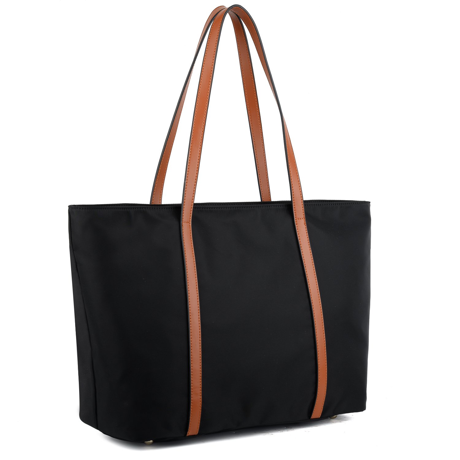 YALUXE Women's Nylon Tote Bag - Large Capacity Work Handbag Purse for Office, Travel & Shopping - Stylish Shoulder Bag for Women Professionals & Commuters