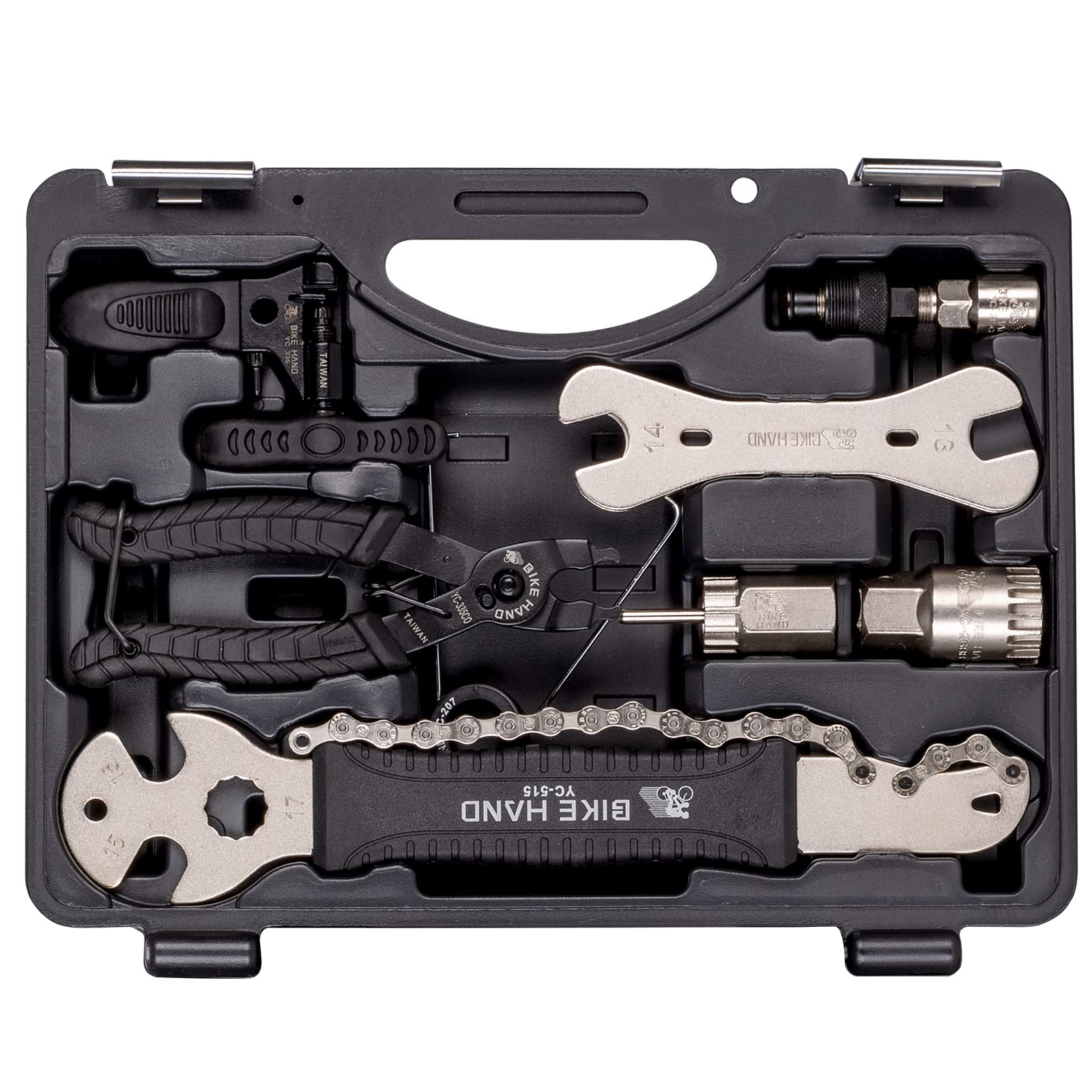 BIKE HAND 18-Piece Professional Bicycle Repair Tool Kit - Mountain & Road Bike Maintenance Set with Storage Case - Perfect for Home Mechanics & On-the-Go Cycling Repairs