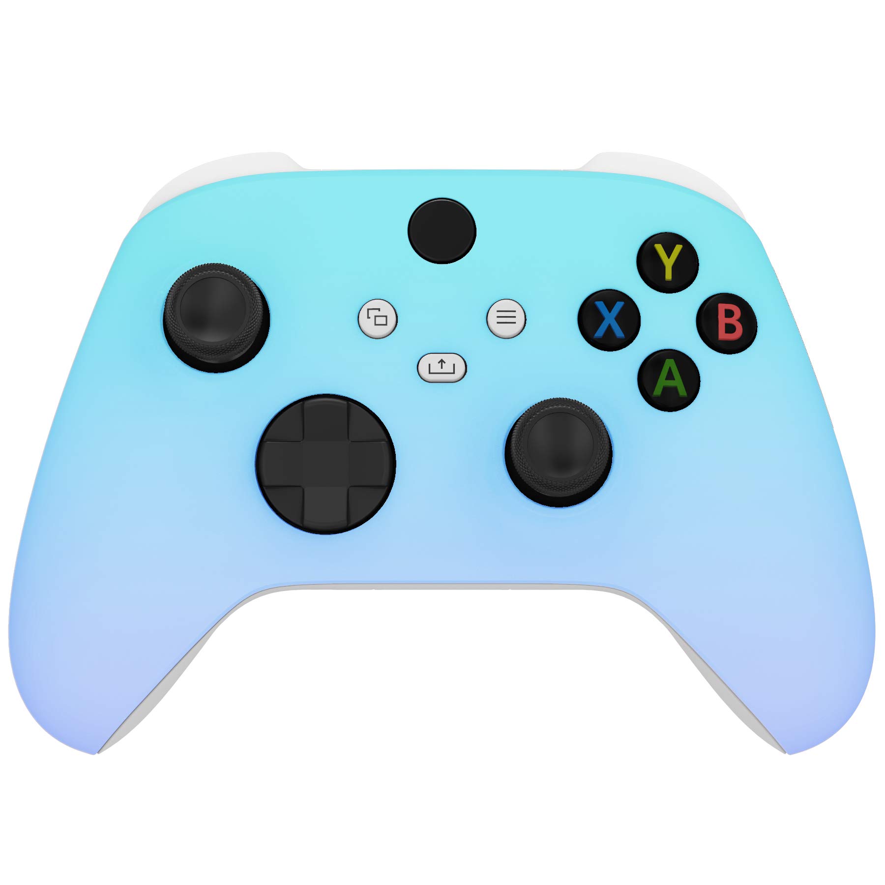 eXtremeRate Custom Gradient Blue Violet Replacement Shell for Xbox Series X & S Controller - Faceplate Cover for Xbox Core Wireless Controller (Controller Not Included) - Perfect for Gaming Enthusiasts & Custom Mods