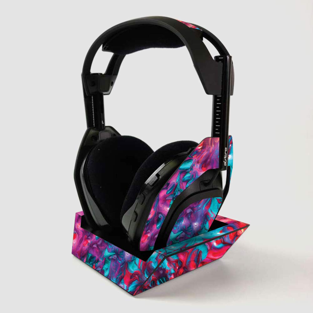 ASTRO Gaming A50 Wireless Headphone Skin + Base Station Cover - Paint Party Design | Protective Vinyl Decal Wrap | Easy to Apply, Durable & Unique | Made in USA | Perfect for Gaming Setups & Personalization