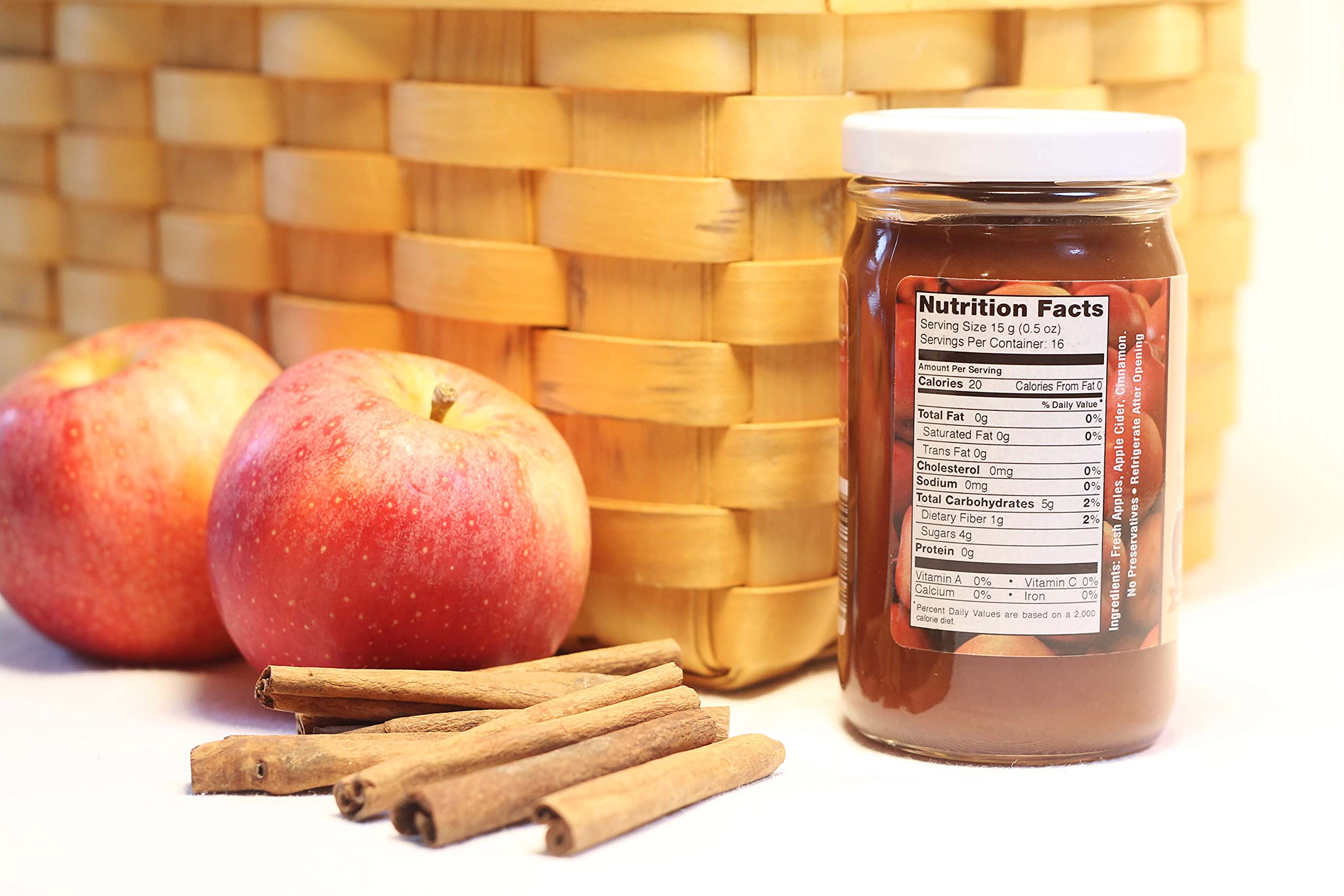 Kauffman's Fruit Farm Homemade Apple Butter Spread - No Sugar Added, 8.5 Oz (Pack of 12) | Gluten-Free, All-Natural Fruit Preserves for Toast, Pancakes & Baking