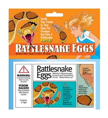 Rattlesnake Eggs Prank Toy - Funny Gag Gift for Friends & Family - Perfect for Halloween, April Fools & Party Pranks