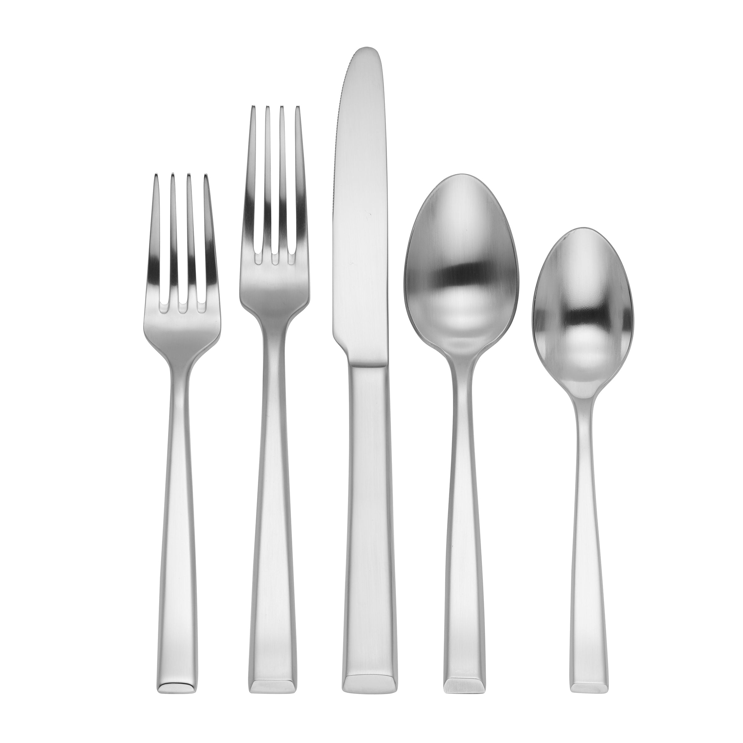 East End Satin 20-Piece Flatware Set - Stainless Steel Silverware Set for 4 - Elegant Dining Utensils for Home, Restaurant & Wedding - Perfect for Everyday Use, Dinner Parties & Special Occasions