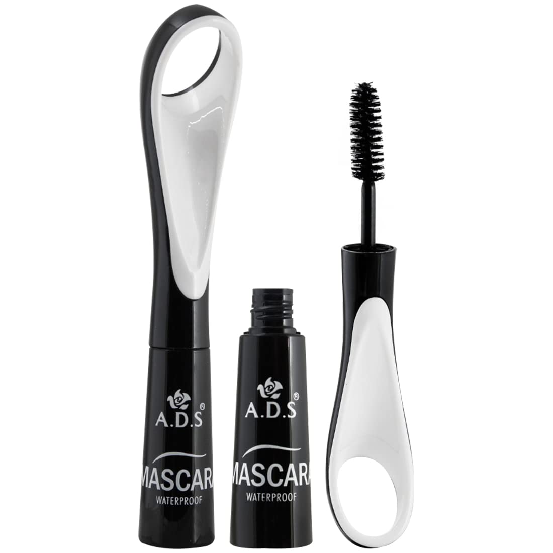 Adbeni Long-Lasting Super Waterproof & Smudge-Proof Mascara - Jet Black (9ml) - Volumizing & Lengthening for All-Day Wear - Perfect for Swimming, Gym & Special Occasions