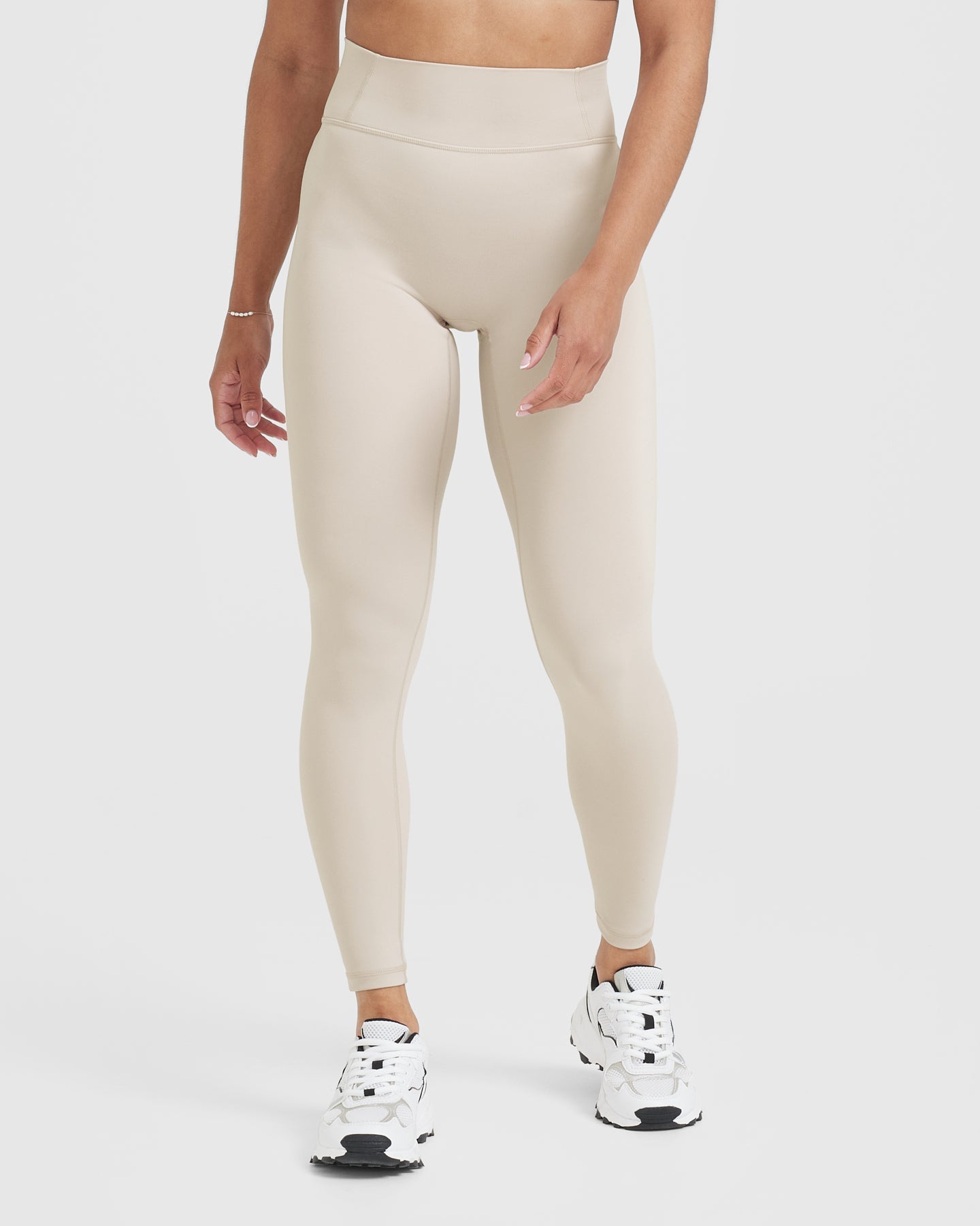 Timeless High Waisted Leggings for Women - Comfortable & Stretchy Yoga Pants with Tummy Control | Perfect for Workout, Running, Yoga & Everyday Wear | Sand Color