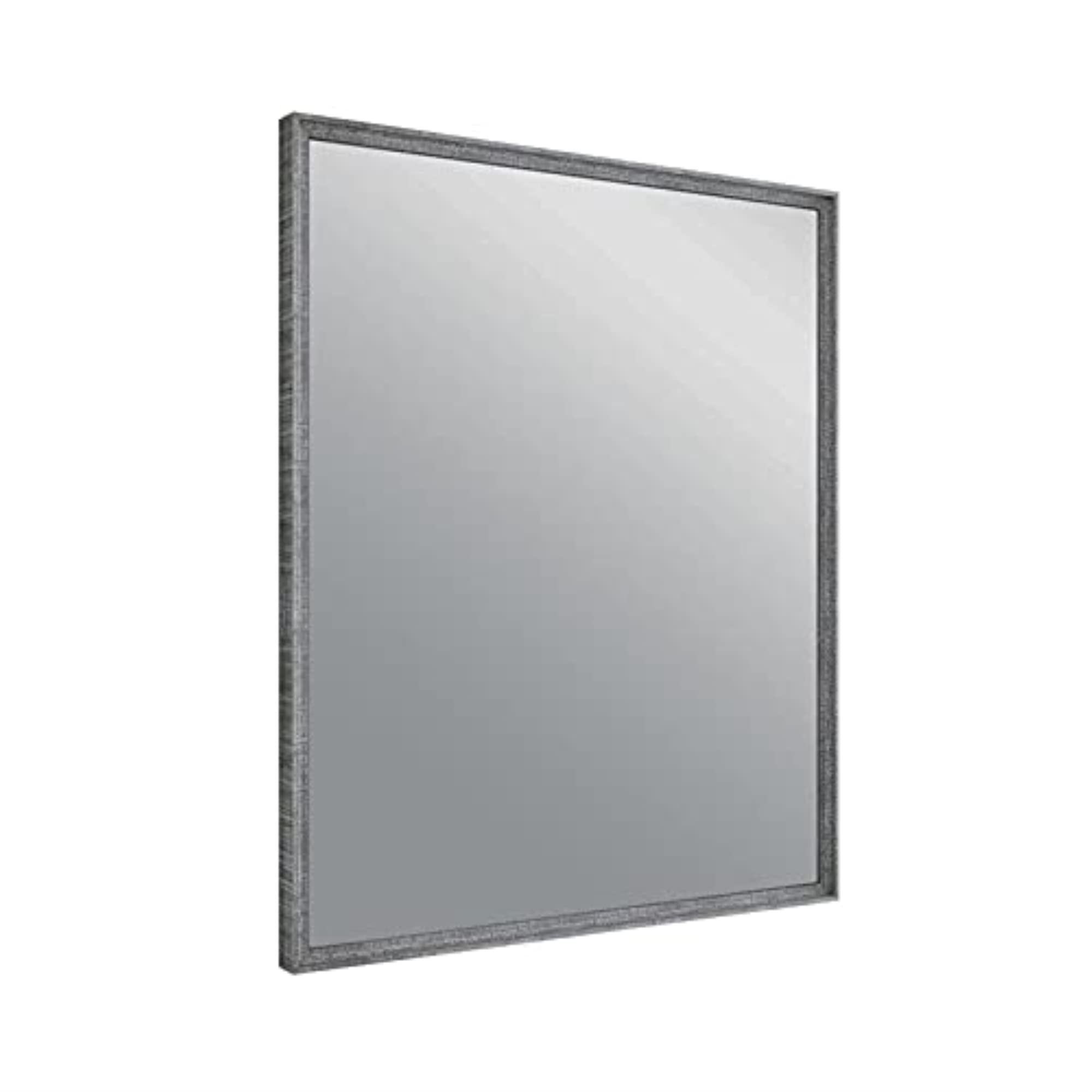 Fresca Stella 26 Inch Wood Framed Bathroom Mirror in Ash Gray - Modern Vanity Mirror for Bathroom, Bedroom & Entryway Decor
