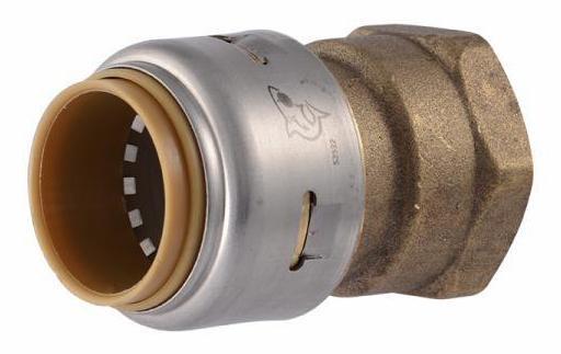3/4 Inch SharkBite Push-to-Connect FIP Adapter Fitting (UR088) - Perfect for Plumbing Repairs, Water Supply Lines & DIY Projects