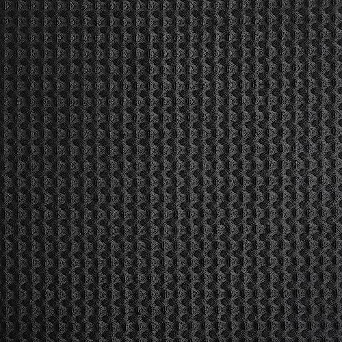 Waffle Pique Black