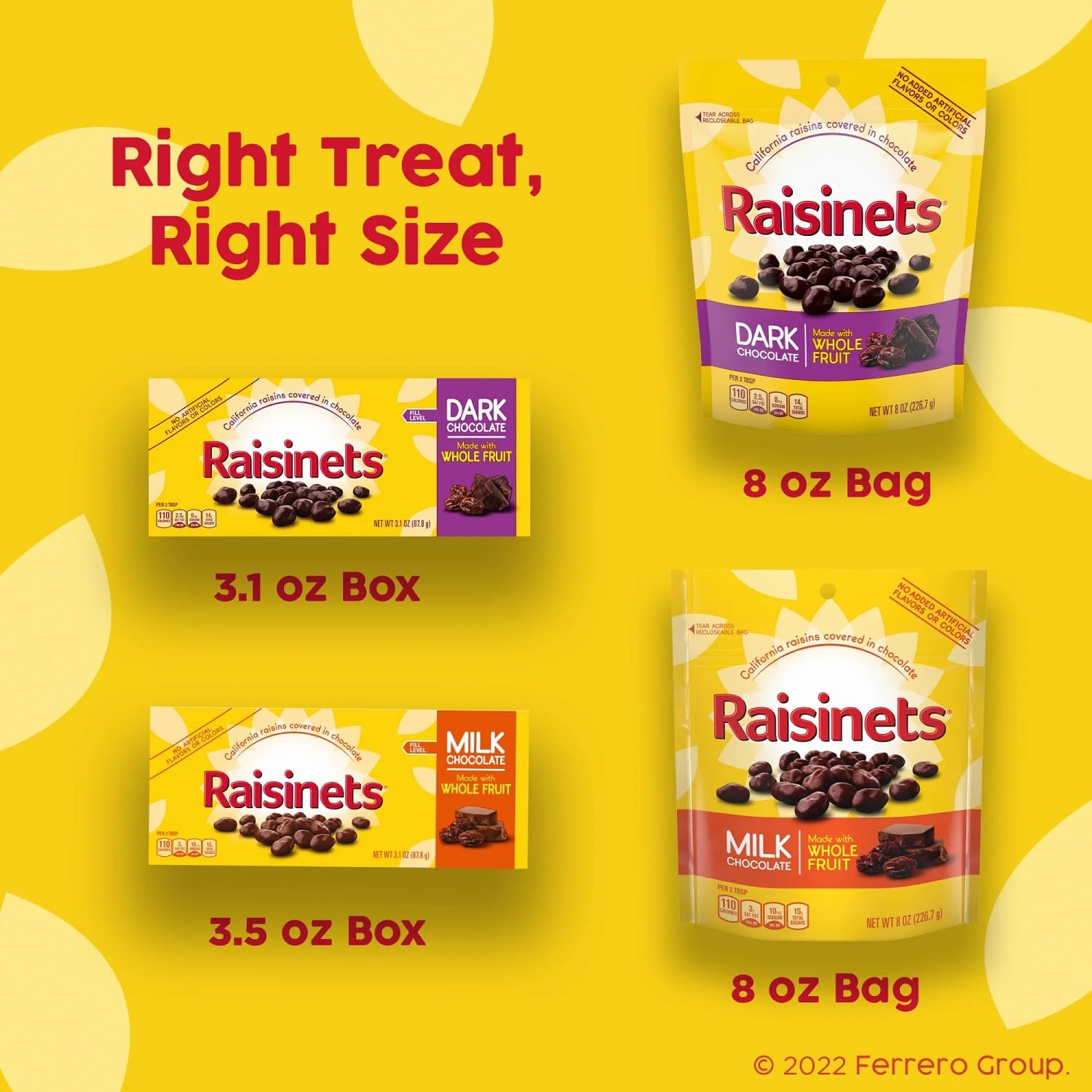 Nestle Raisinets 3.5oz Chocolate Covered Raisins - Movie Theater Candy Snack for Parties, Gifts & Home Entertainment