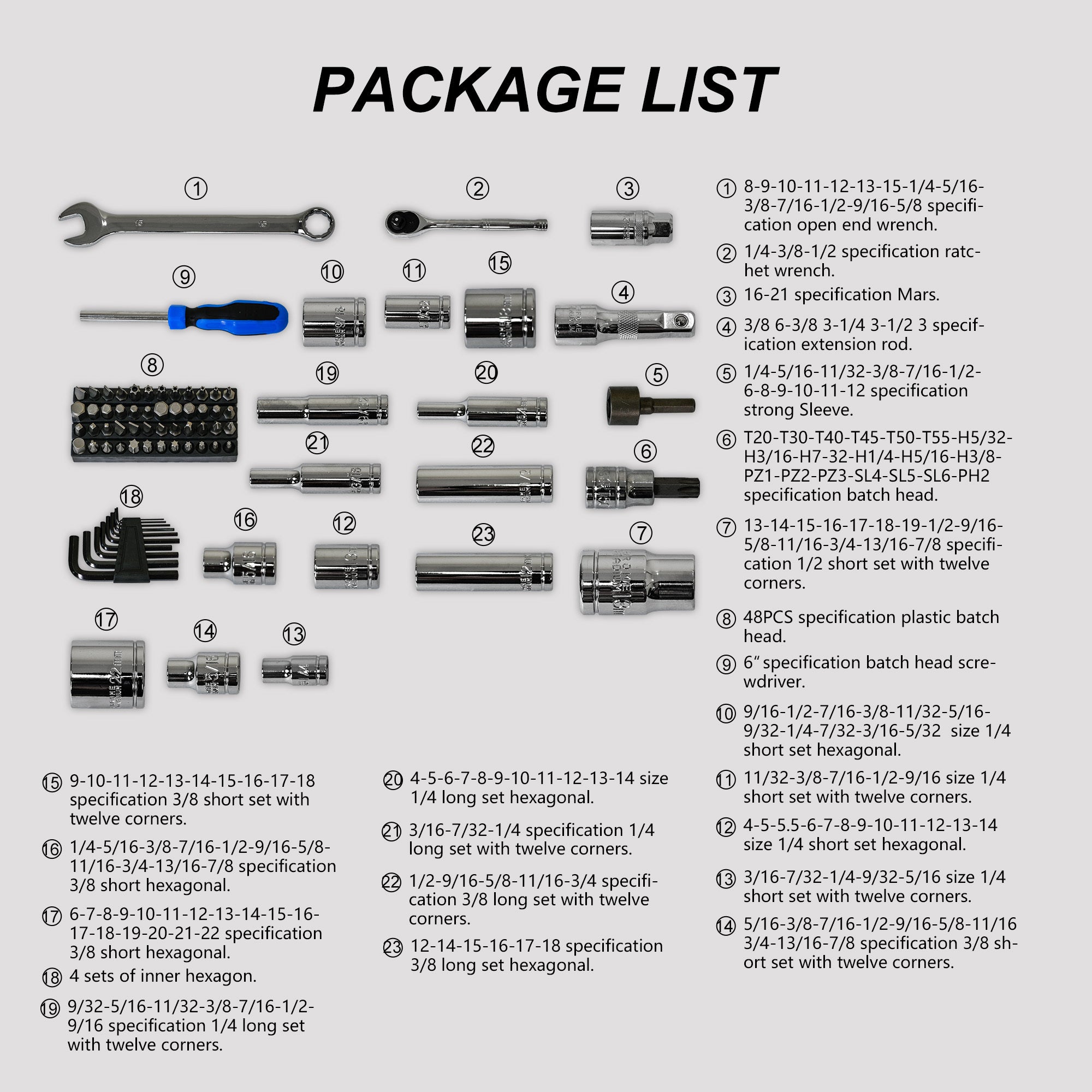 266-Piece Black Hand Tool Box Set - Complete Tool Kit for Home Repairs, DIY Projects & Automotive Maintenance