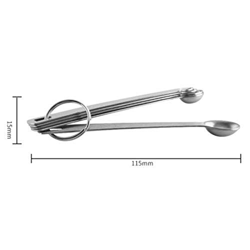 BIG BOOM® 5-Piece Stainless Steel Measuring Spoon Set - Tablespoon & Teaspoon for Baking, Cooking & Coffee - Perfect for Home Kitchen & Professional Use