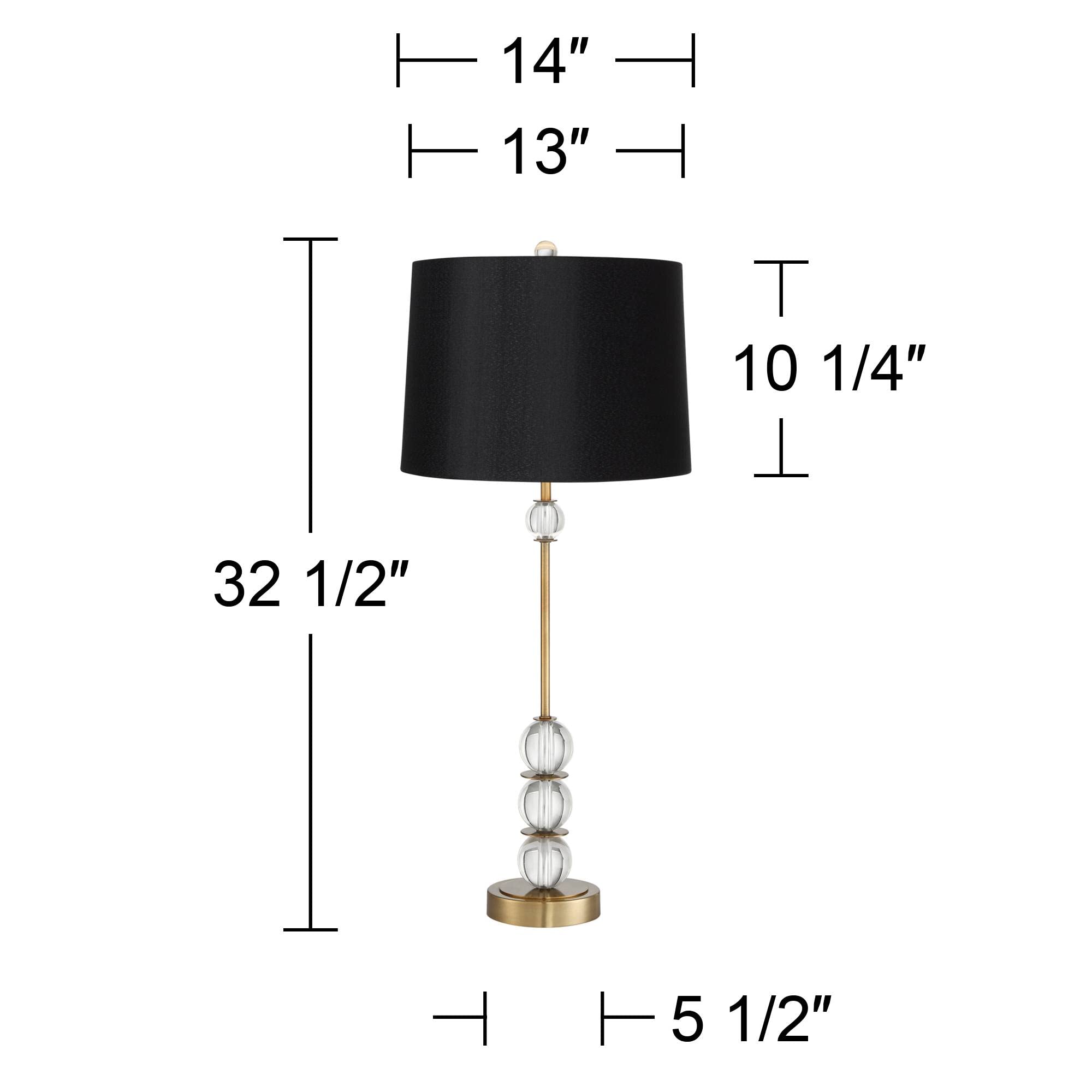 Vienna Full Spectrum Modern Art Deco Buffet Table Lamp - 32.5