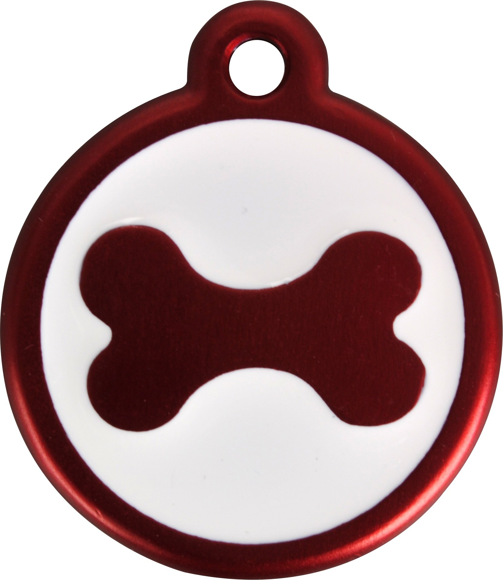 Red Dingo QR Pet ID Tag - Small Bone-Shaped Waterproof Dog Tag with Free QR Code Registration | Perfect for Dogs & Cats | Track Lost Pets Easily
