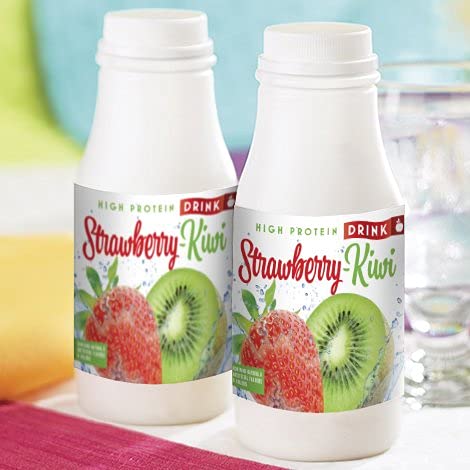 HealthyWise Ready-to-Drink Protein Shake - Low Calorie, Low Carb, Keto & Ideal Protein Friendly Diet Beverage (Strawberry Kiwi, 96 Bottles) - Perfect for Weight Loss, Meal Replacement & On-the-Go Nutrition