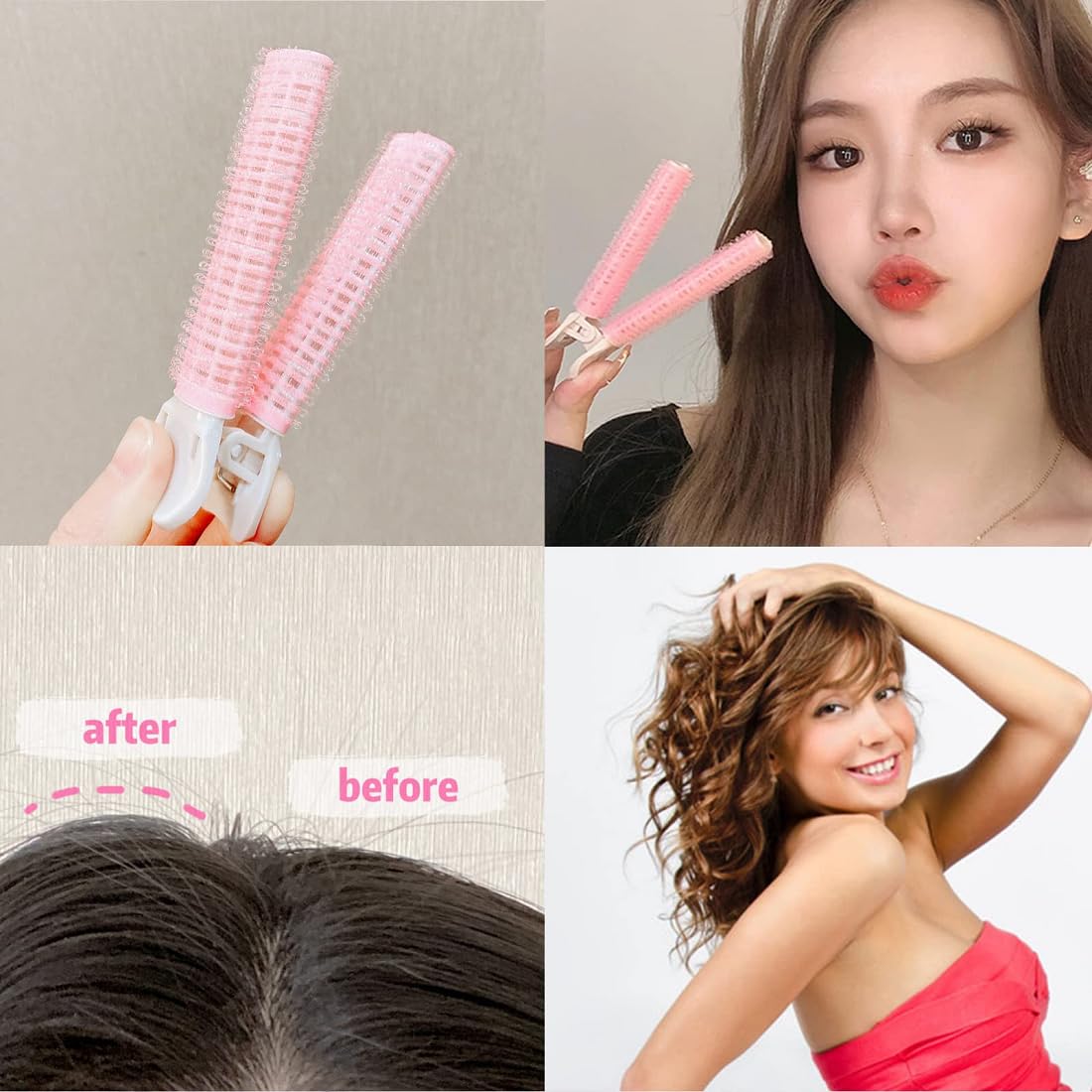 Osceola Self-Grip Root Volume Hair Curler Clips - 2 Pack Multi-Size Curling Perm Sticks for Fluffy Wavy Hairstyles | Perfect for Salon Styling, Home Use & Travel Accessories
