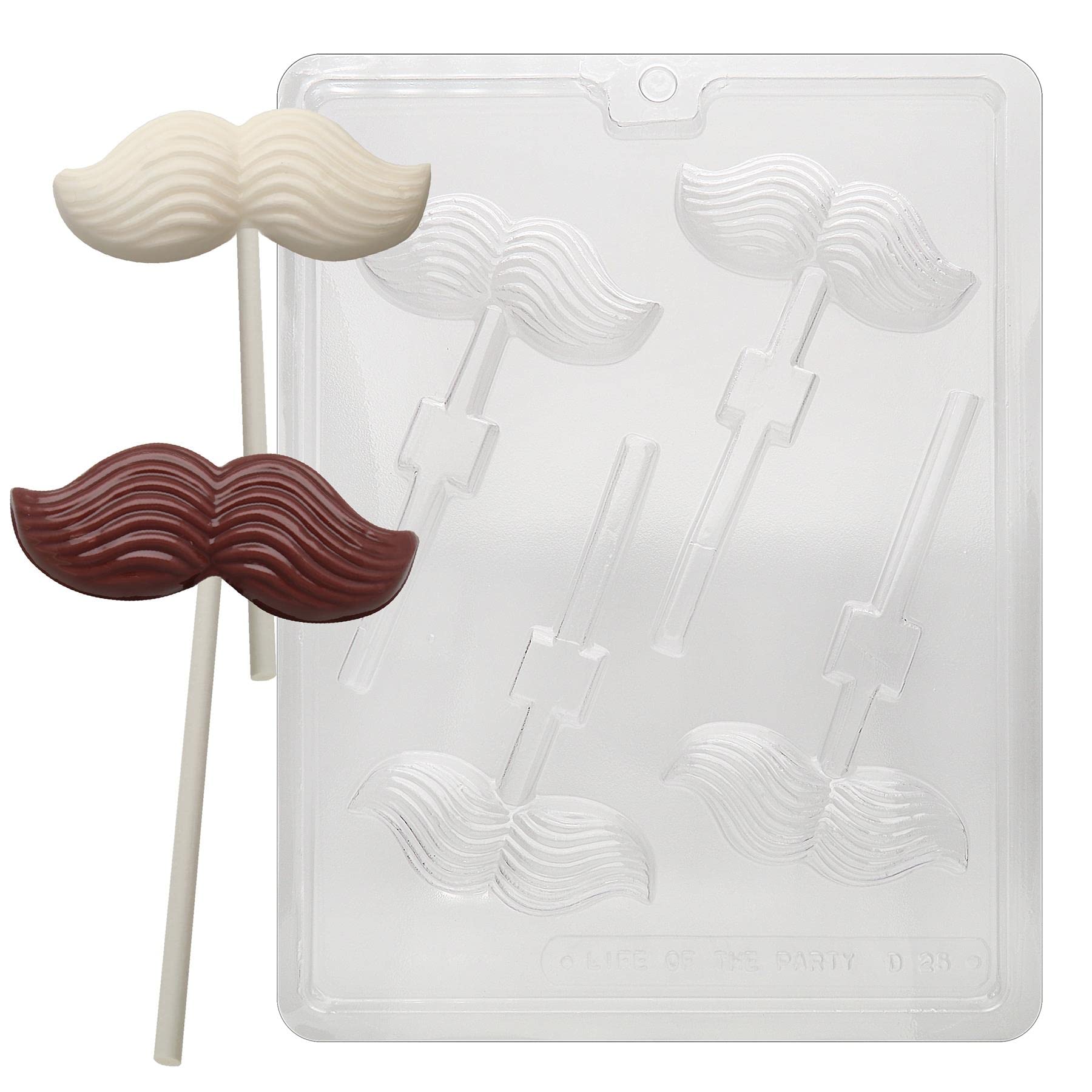 Mustache Lollipop Chocolate Candy Mold - Silicone Baking Mold for DIY Candy, Cake Decorating & Party Favors - Perfect for Birthday Parties, Baby Showers & Themed Events