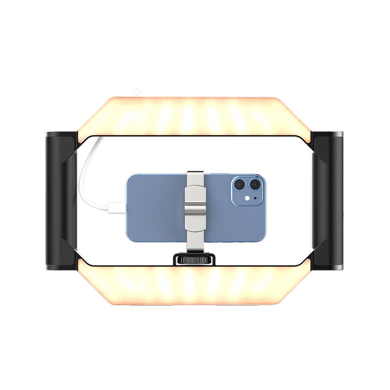 Ulanzi U Rig Smartphone Video Rig with Light 3265 - Professional Smartphone Stabilizer with LED Light for Vlogging, YouTube & TikTok Content Creation - Perfect for Travel, Live Streaming & Social Media Videos