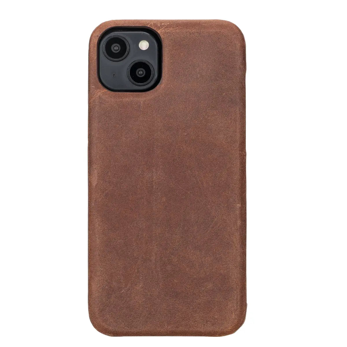 Distressed Brown Leather Magnetic Wallet Case for iPhone 14 Plus - Premium RFID Blocking & Secure Card Holder - Perfect for Travel, Business & Everyday Use