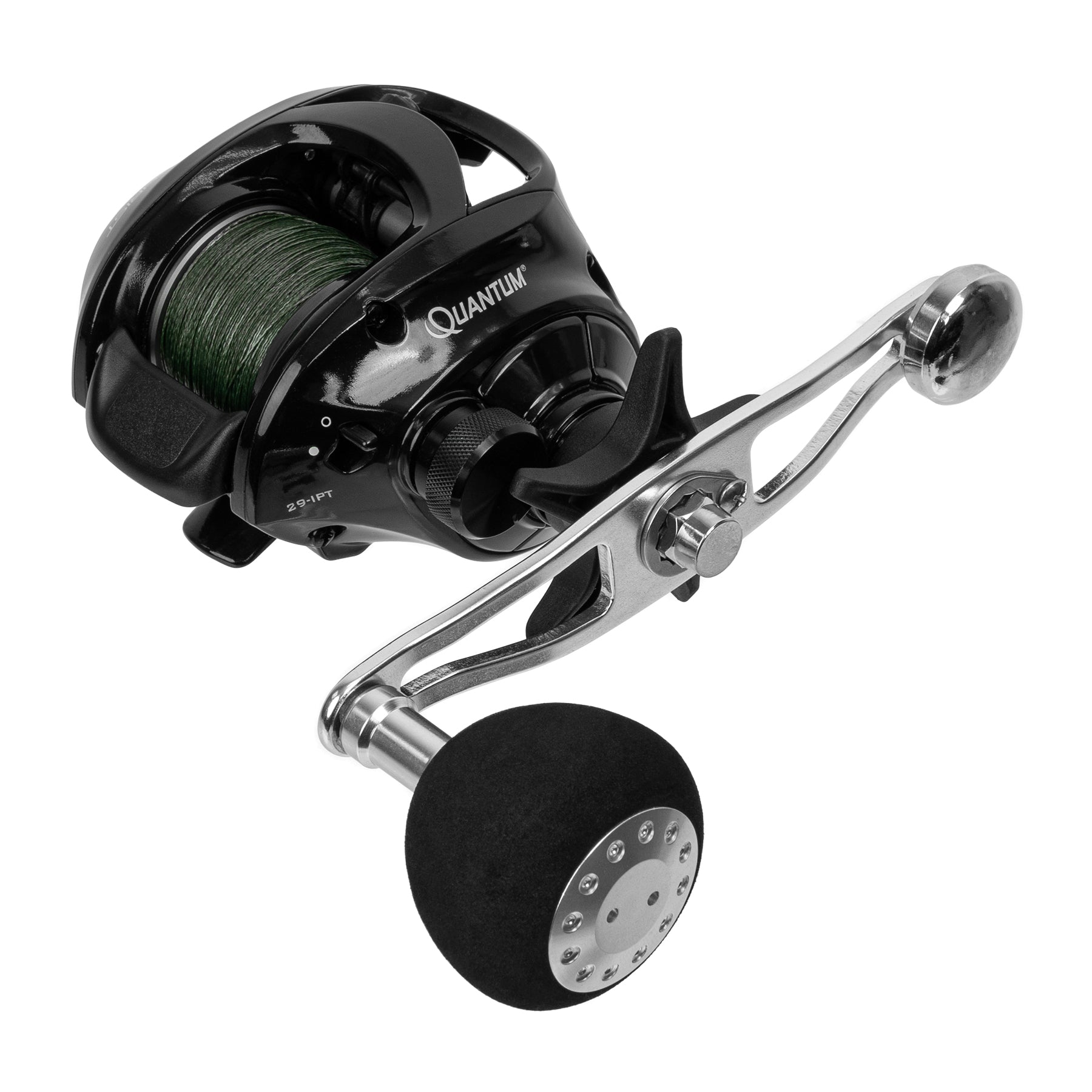 Quantum Accurist Baitcasting Reel with Power Handle & Premium Fishing Line Combo - High Performance Saltwater & Freshwater Fishing Gear for Bass, Walleye & Pike Anglers