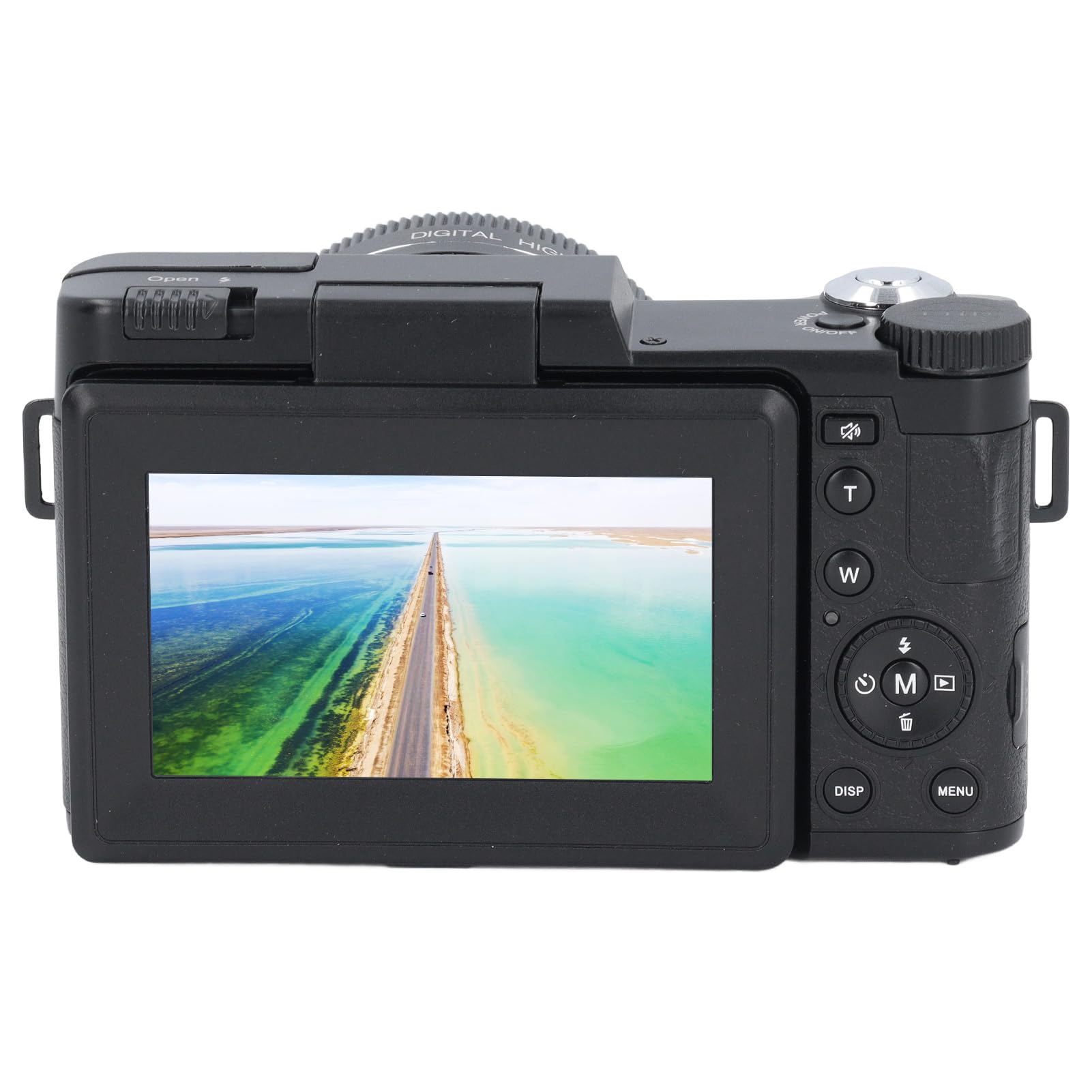4K HD Digital Camera 48MP with 180° Flip Screen & Auto Focus - 3 Inch LCD Display, 800mAh Rechargeable Battery, Supports 128GB SD Card (Black) - Perfect for Vlogging, Travel Photography & YouTube Content Creation