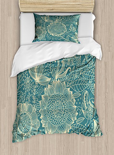 Teal and Ivory