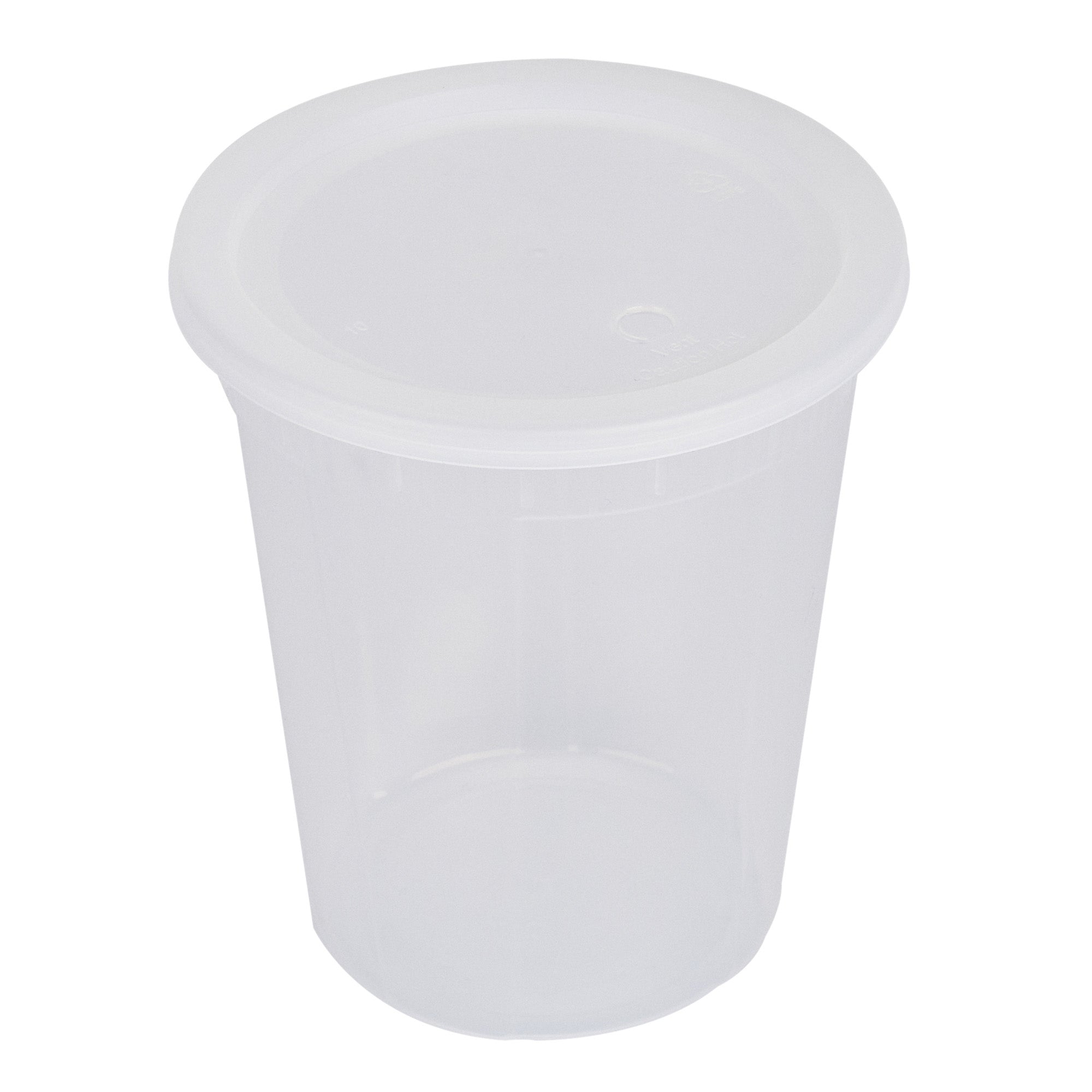 40oz Clear Plastic Soup Containers with Lids - 50 Count Bulk Pack (5
