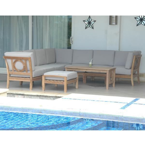 Natsepa 9-Piece Modular Sectional Sofa Set - Modern L-Shaped Couch with Reversible Chaise for Living Room, Lounge, and Family Room Comfort