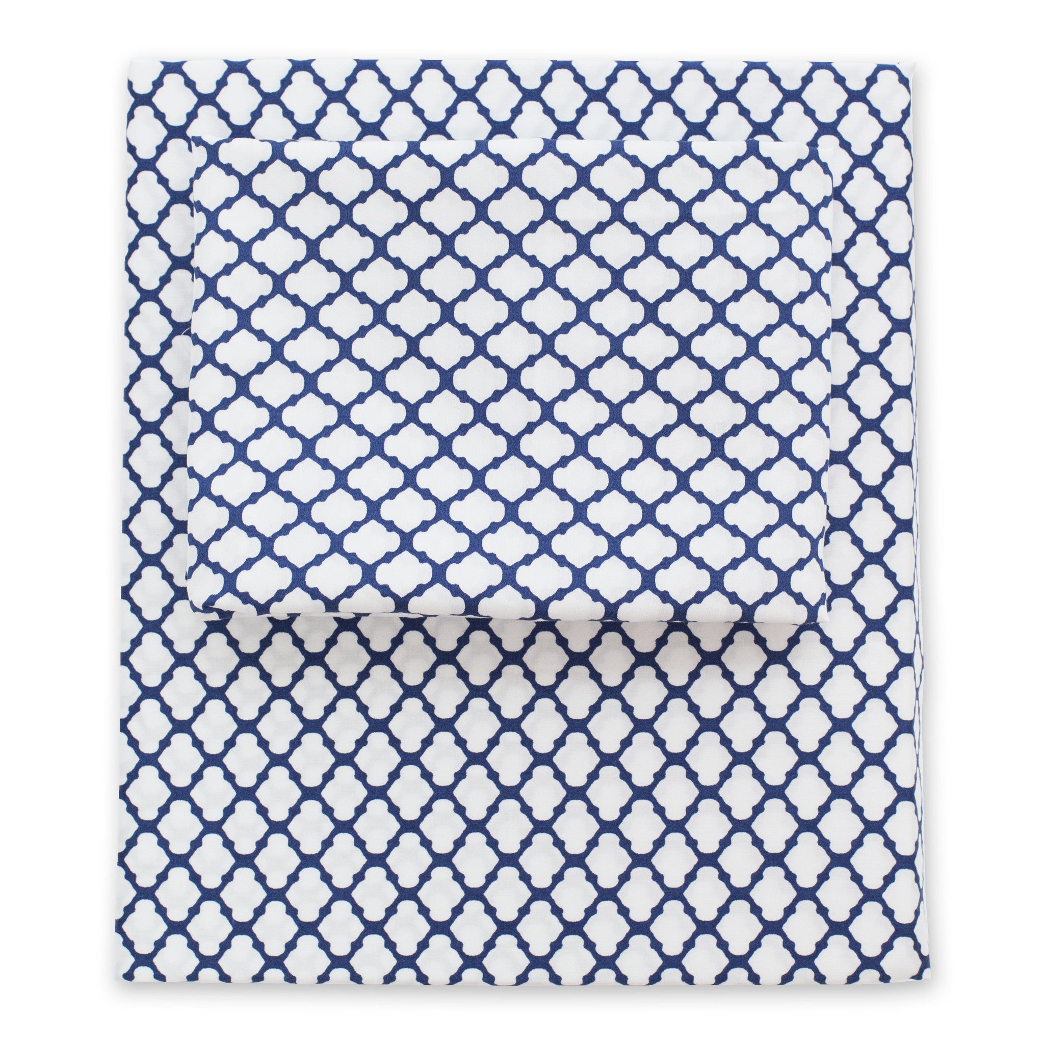 Premium Blue Cloud Sheet Set - 2-Piece (Fitted Sheet & Pillow Cases) - Soft Bedding for Comfortable Sleep - Perfect for Master Bedroom, Guest Room & Dorm