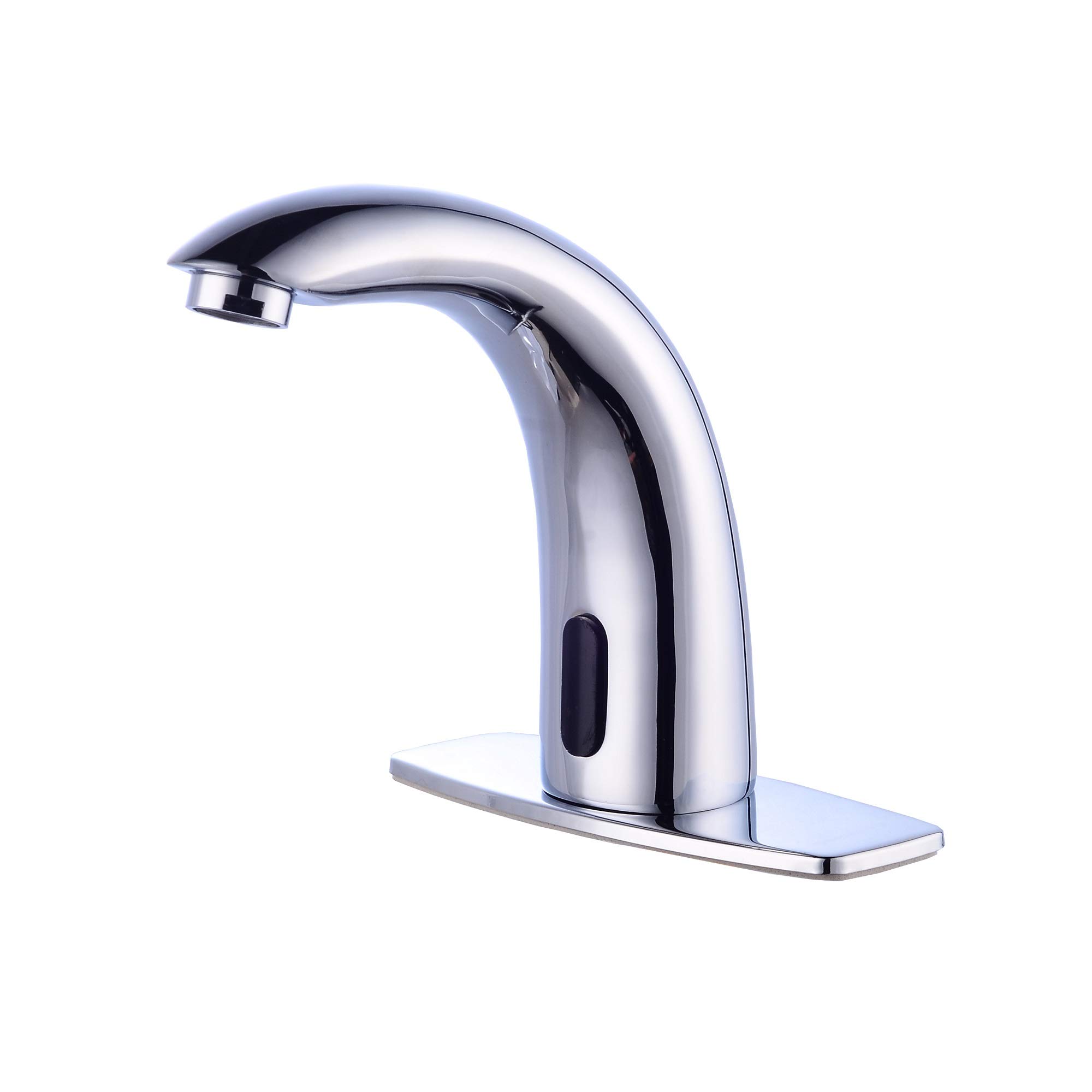 HHOOMMEE Automatic Sensor Faucet for Bathroom Basin - Touchless Motion Sensor Tap with Water Mixer Valve & Control Box (0103C) - Ideal for Home, Restaurant, and Public Restroom Hygiene