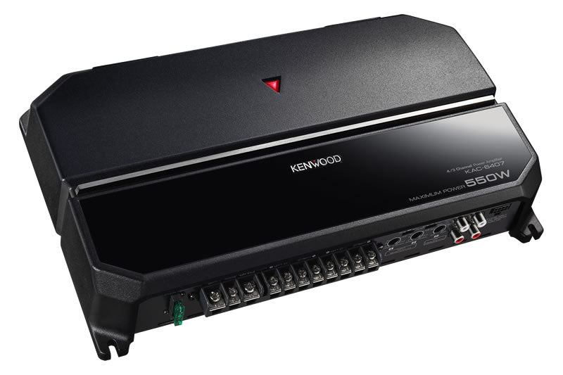 Kenwood KAC 6407 4-Channel Car Amplifier - High Power 400W RMS, 2/4 Ohm Stable for Car Audio System | Perfect for Trucks, SUVs & Custom Car Stereo Upgrades