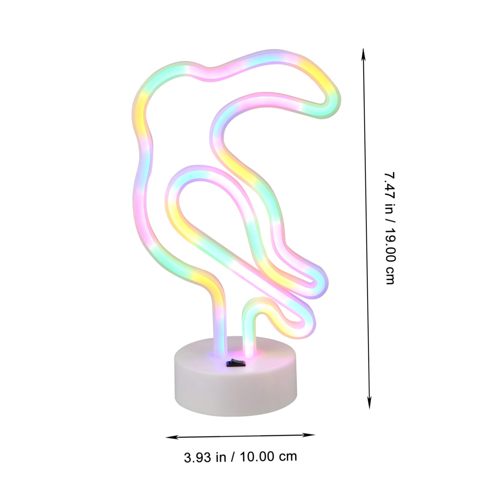 Angoily LED Neon Sign Night Light - Minimalist Toucan Desk Lamp with Warm White Glow for Bedroom, Living Room & Office Decor | Perfect for Romantic Ambiance, Gifts & Party Lighting