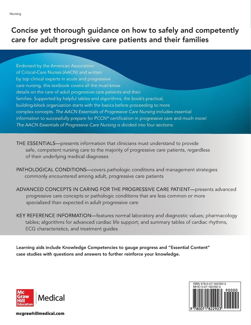AACN Essentials of Progressive Care Nursing, 3rd Edition - Critical Care Textbook for Nurses | ICU, ER & Progressive Care Unit Reference