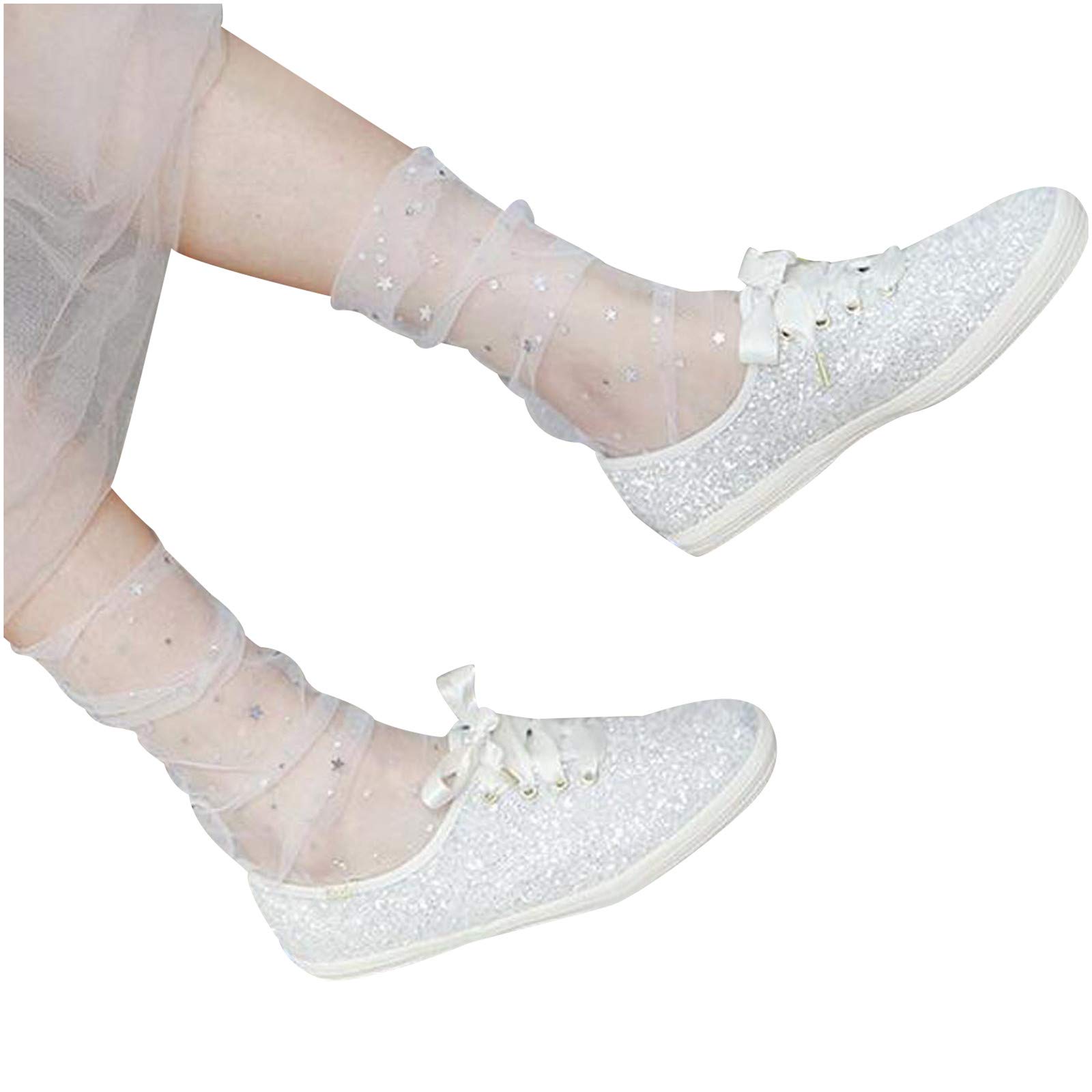 Breathable Mesh Lace Stockings for Women - Fashionable Thin & Comfortable Knee-High Socks - Perfect for Office, Parties & Everyday Wear