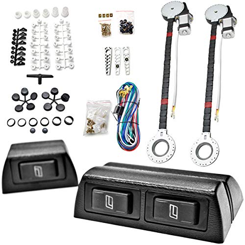 Biltek 2x Automatic Power Window Roll Up Kit - Compatible with Dodge/GMC Aries Avenger GTX Tracker Typhoon Yukon - Easy DIY Installation for Car Window Upgrade (Perfect for Daily Commute & Road Trips)
