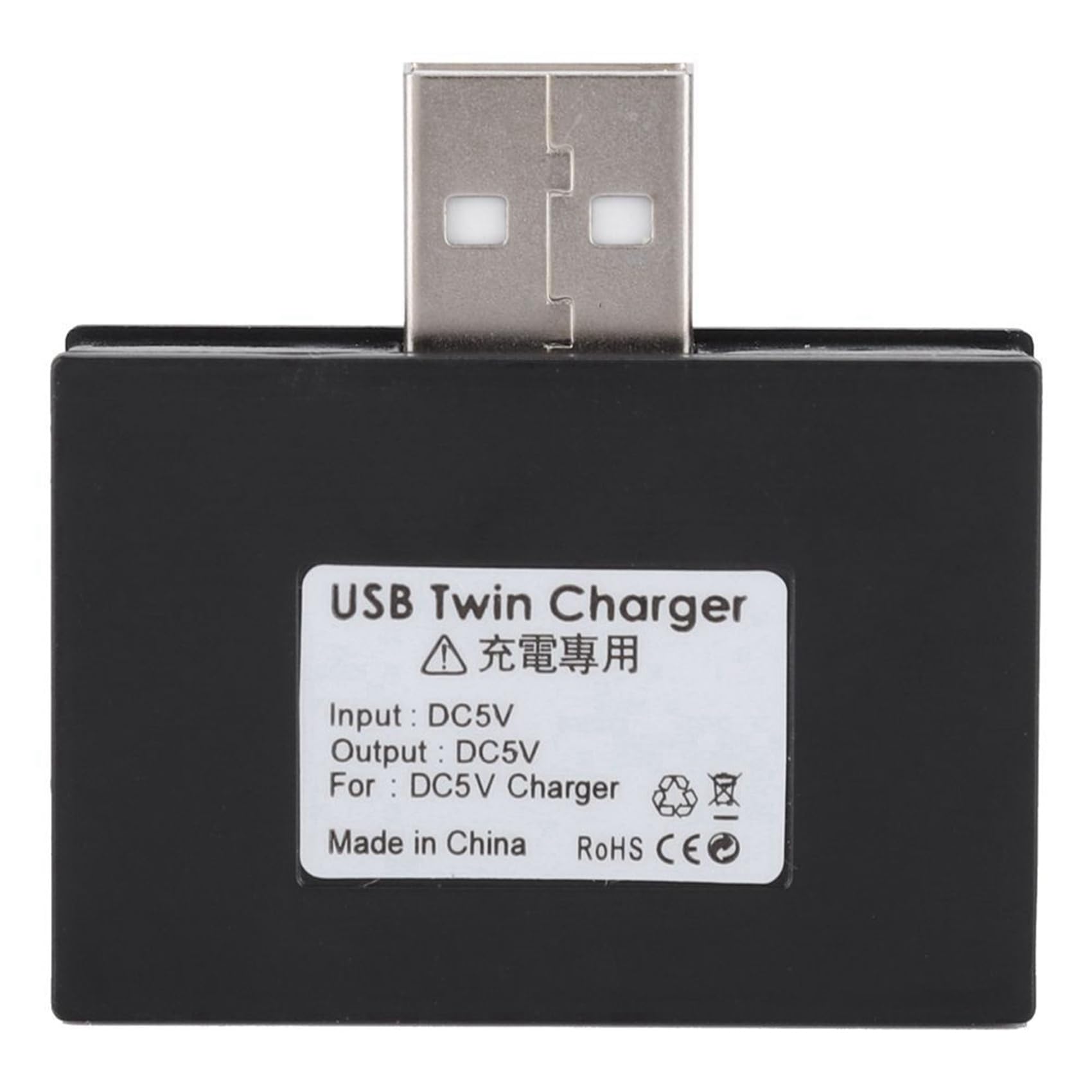 Casstad 2-Port USB Hub Charger for Phone & Computer - Travel & Office Use