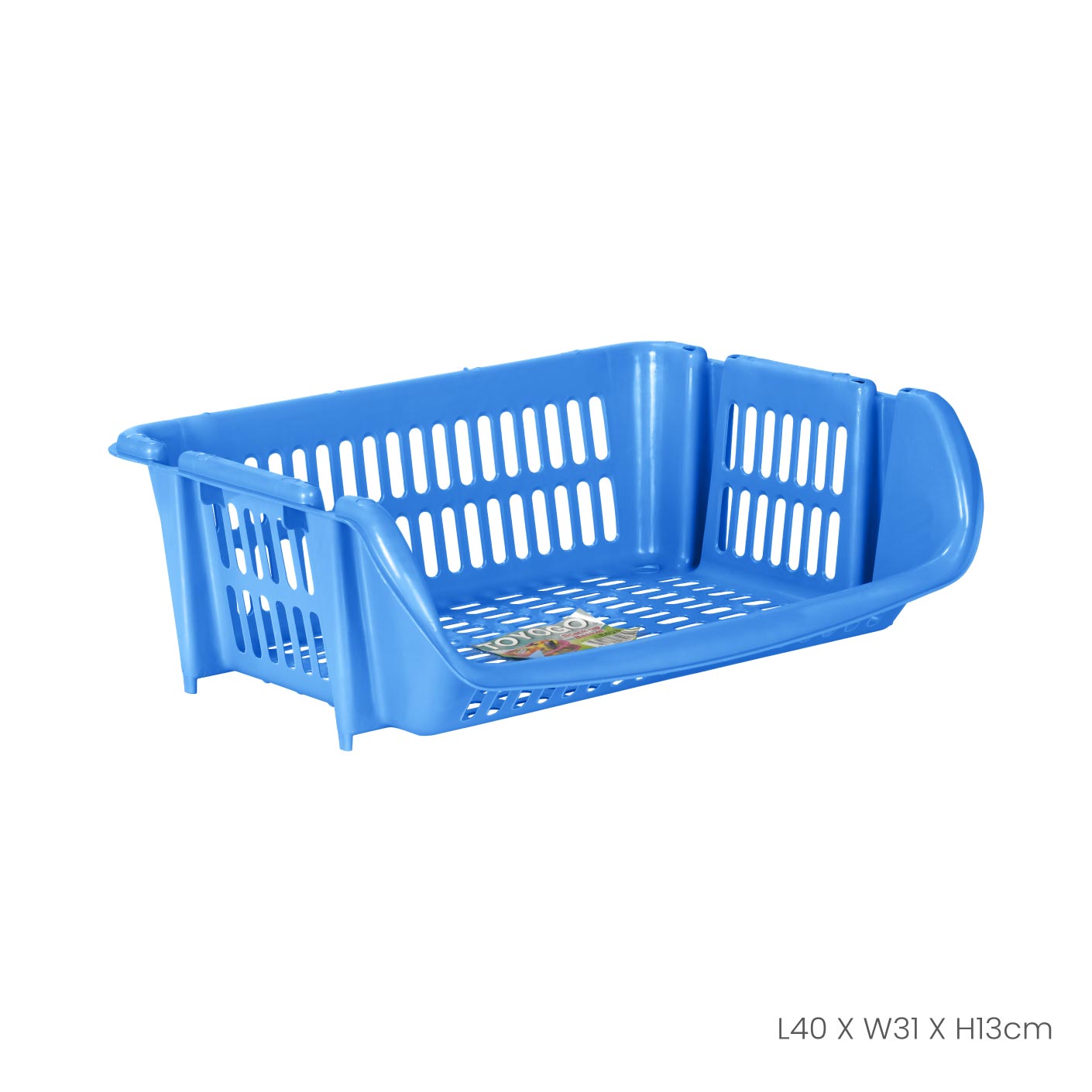 Stackable Space Basket (8403) - Organize Closet, Pantry & Bathroom - Multi-Purpose Storage Solution for Home & Office