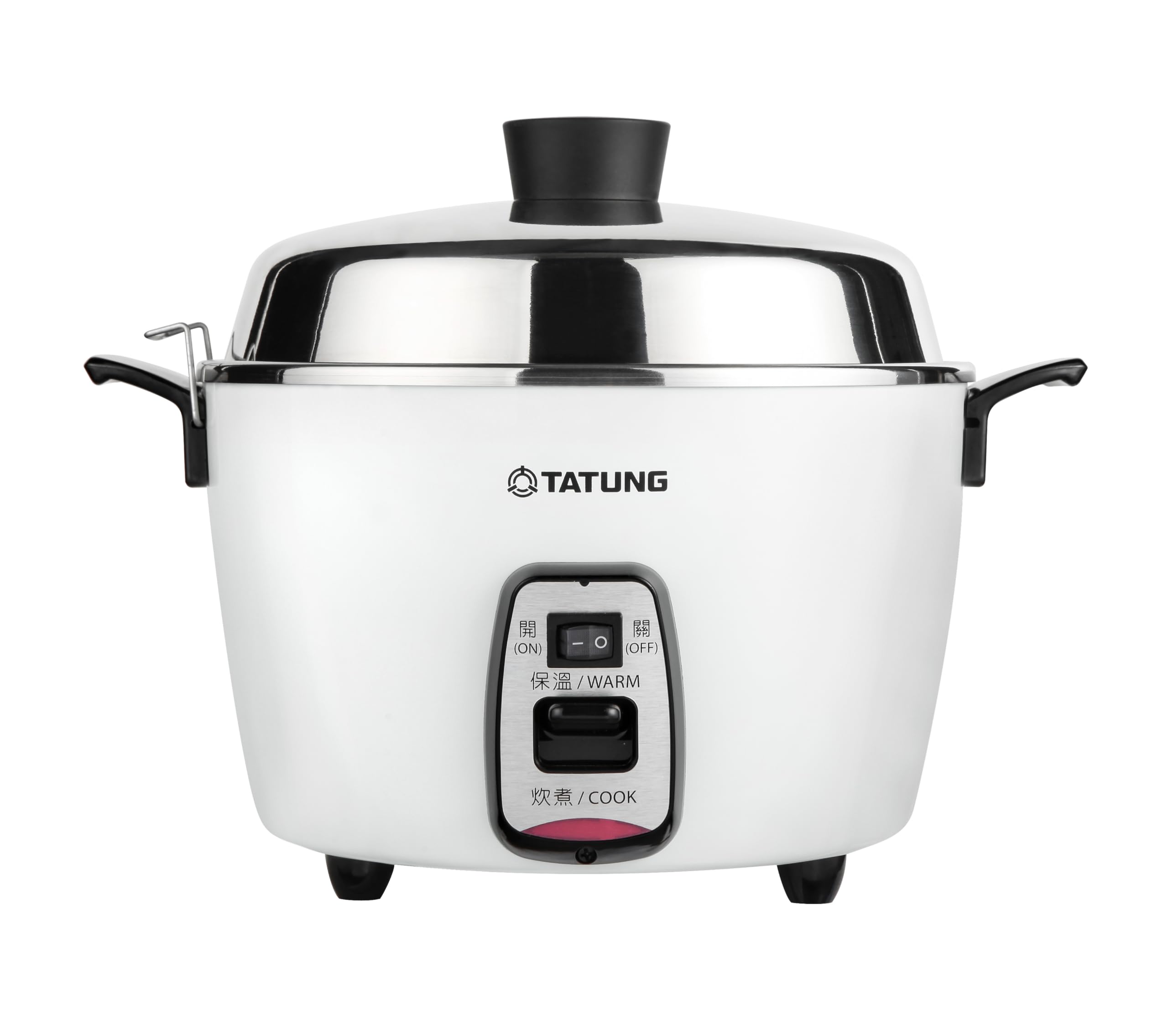Tatung TAC-11QM 11-Cup Stainless Steel Rice Cooker - Multi-Functional Electric Cooker with Steamer & Keep Warm Function - Perfect for Rice, Soup, Stew & Meal Prep (White)