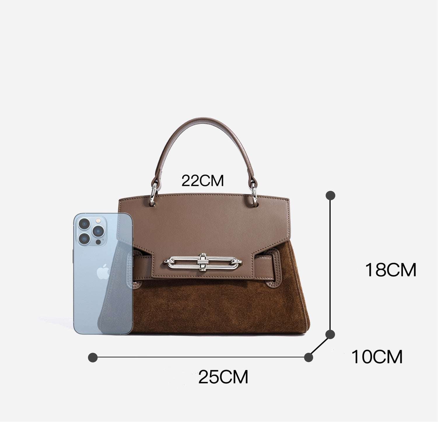 Premium Suede Leather Tote Bag for Women - Stylish & Spacious Handbag for Work, Travel & Everyday Use