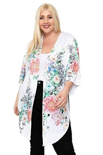 Floral Print Long Cardigan for Women - Elegant Open Front Duster Sweater - Perfect for Spring, Fall & Layering Outfits