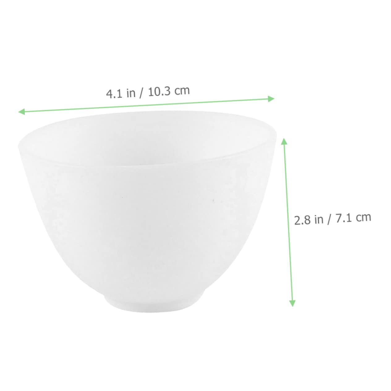 **Hemoton 5-Piece Silicone Cosmetic Mixing Bowls Set – Skincare Mask Mixing Containers with Pinch Design – Perfect for DIY Face Masks, Makeup, and Beauty Treatments – White**    *(Use Case: Ideal for mixing facial masks, creams, serums, and makeup products at home or in professional salons.)*