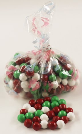 Scott's Cakes Christmas Chocolate Dutch Mints - 8 oz Baby Footprints Bag - Holiday Gifts, Party Favors & Stocking Stuffers