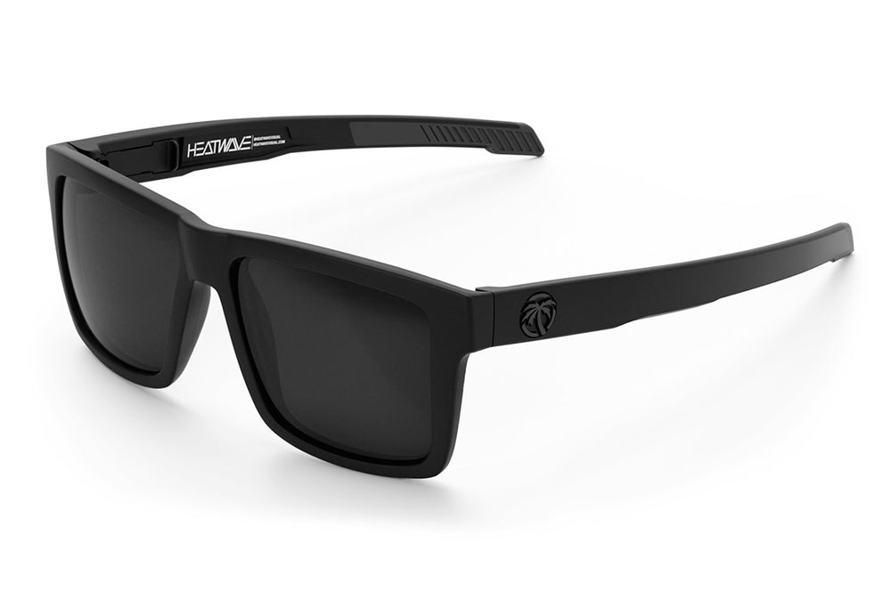 Performance Vise Matte Black Ultra Black Polarized Sunglasses - UV Protection for Driving, Fishing & Outdoor Sports