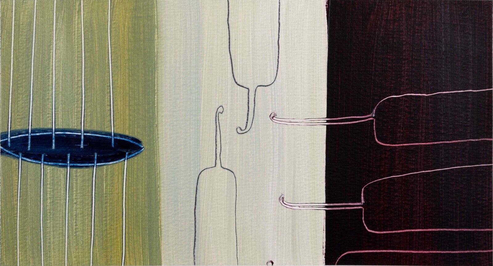 Jason Hicks Signed Abstract Oil Painting on Paper - Framed Contemporary Artwork 2001 | Perfect for Home Decor, Office & Gift Giving