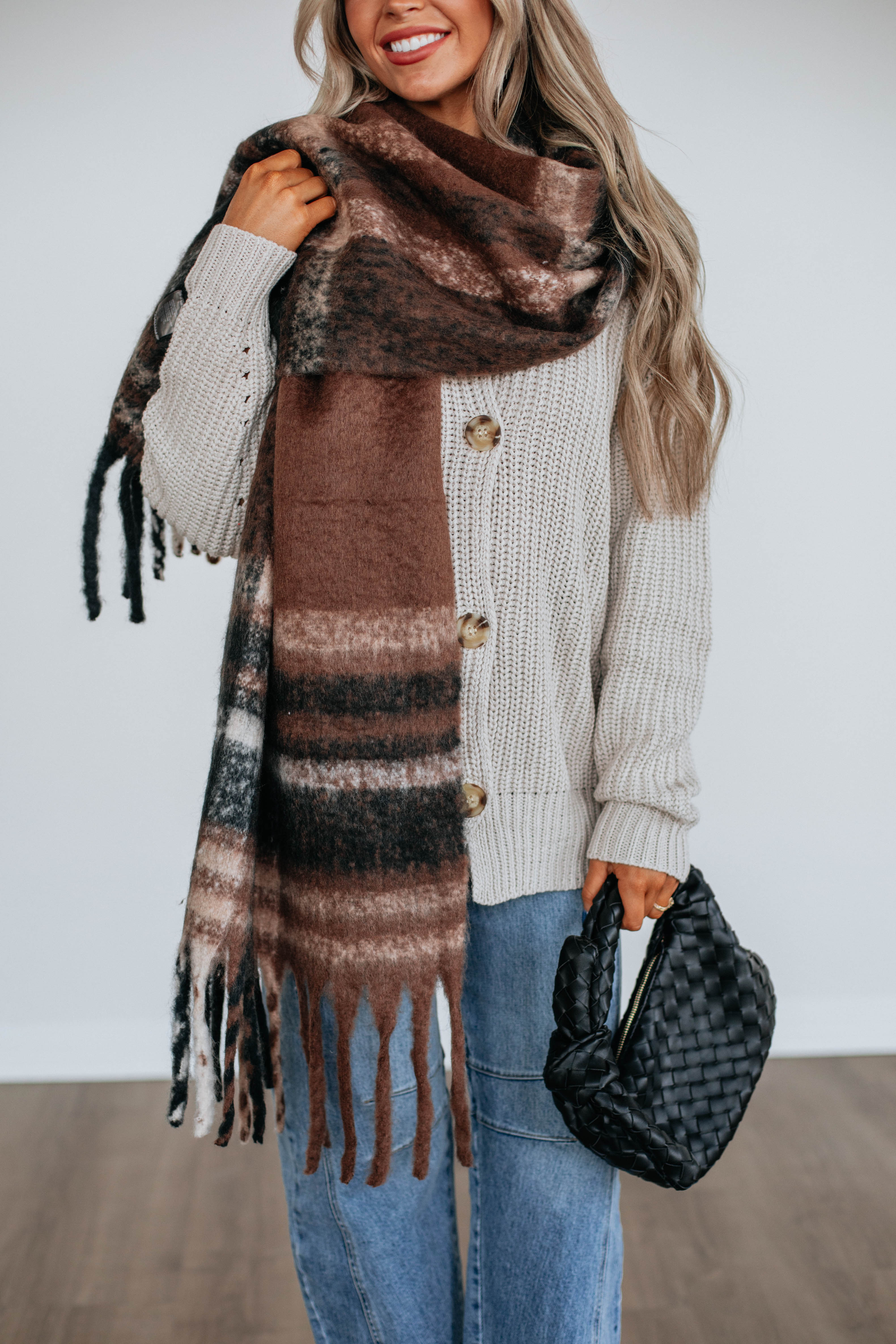 Moriah Knit Cardigan for Women - Soft Ecru Sweater | Cozy Fall & Winter Layering | Perfect for Casual Outfits and Office Wear
