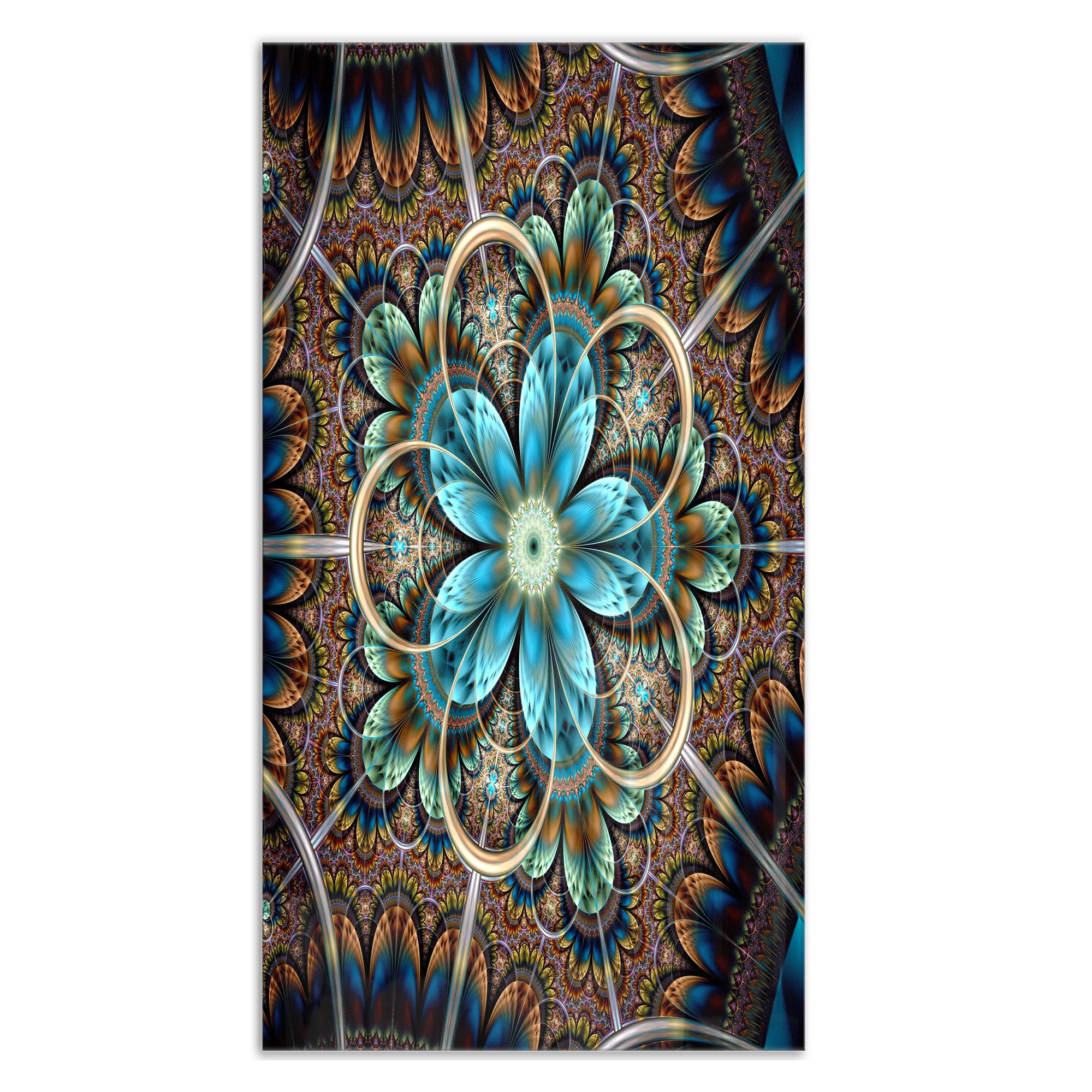 DesignArt Garden Near The House - Landscape Metal Wall Art Decor for Outdoor & Indoor Use - Perfect for Patio, Living Room, Bedroom, and Office Decor