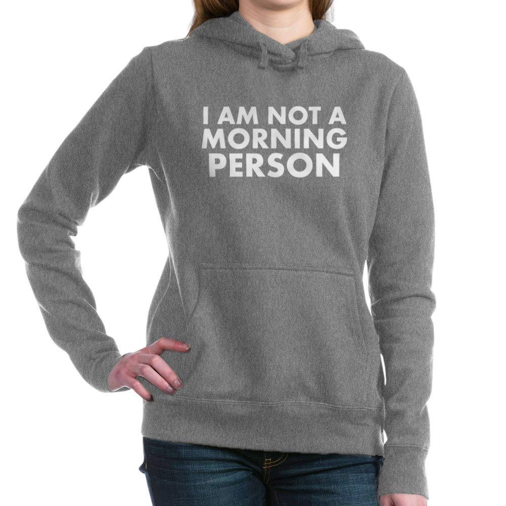 Funny 'I Am Not A Morning Person' Women's Hoodie | Cozy Pullover Sweatshirt for Casual Wear, Lounge & Gifts