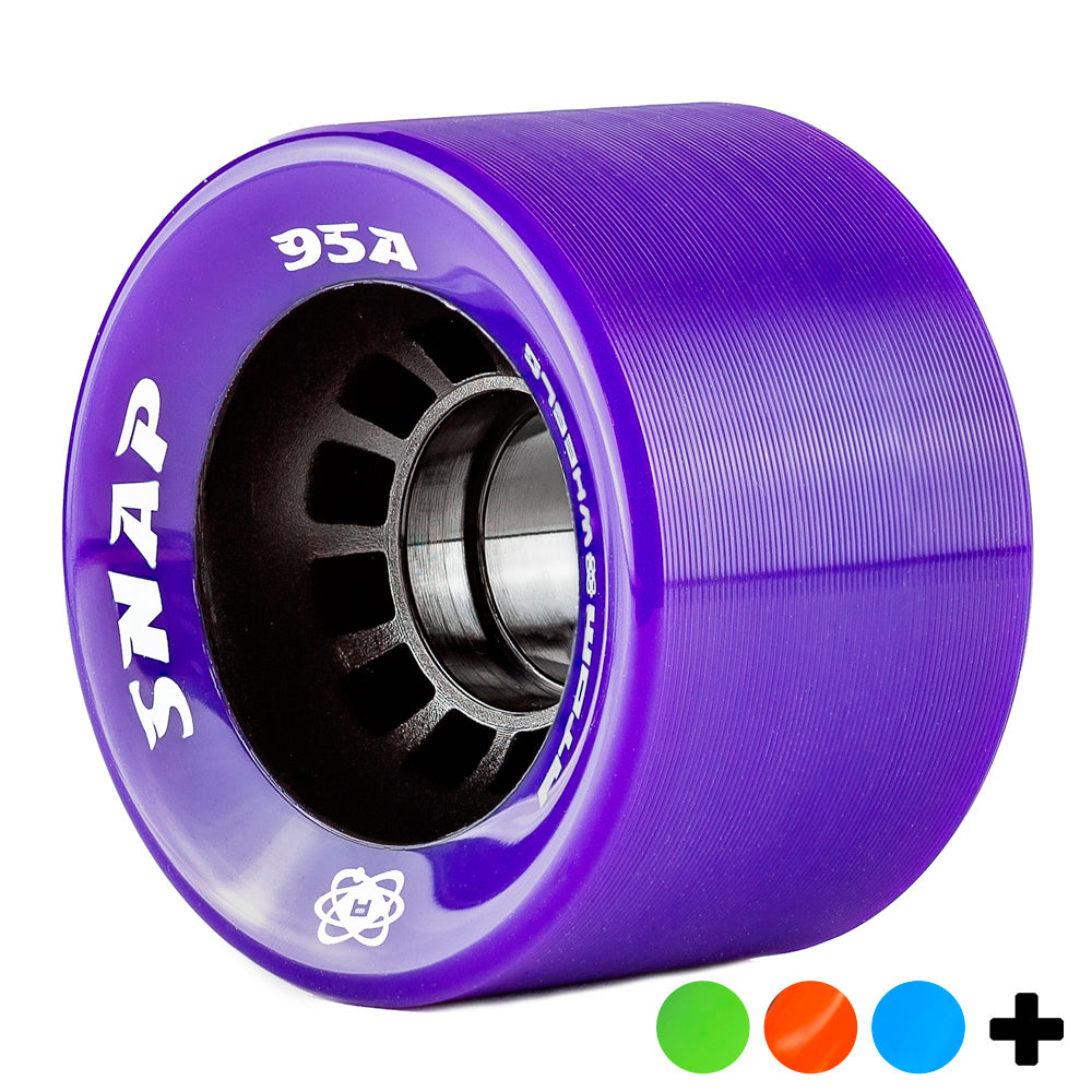 Atom Snap 60/40mm Quad Wheels 4-Pack - High Performance Skateboard Wheels for Street & Park Skating